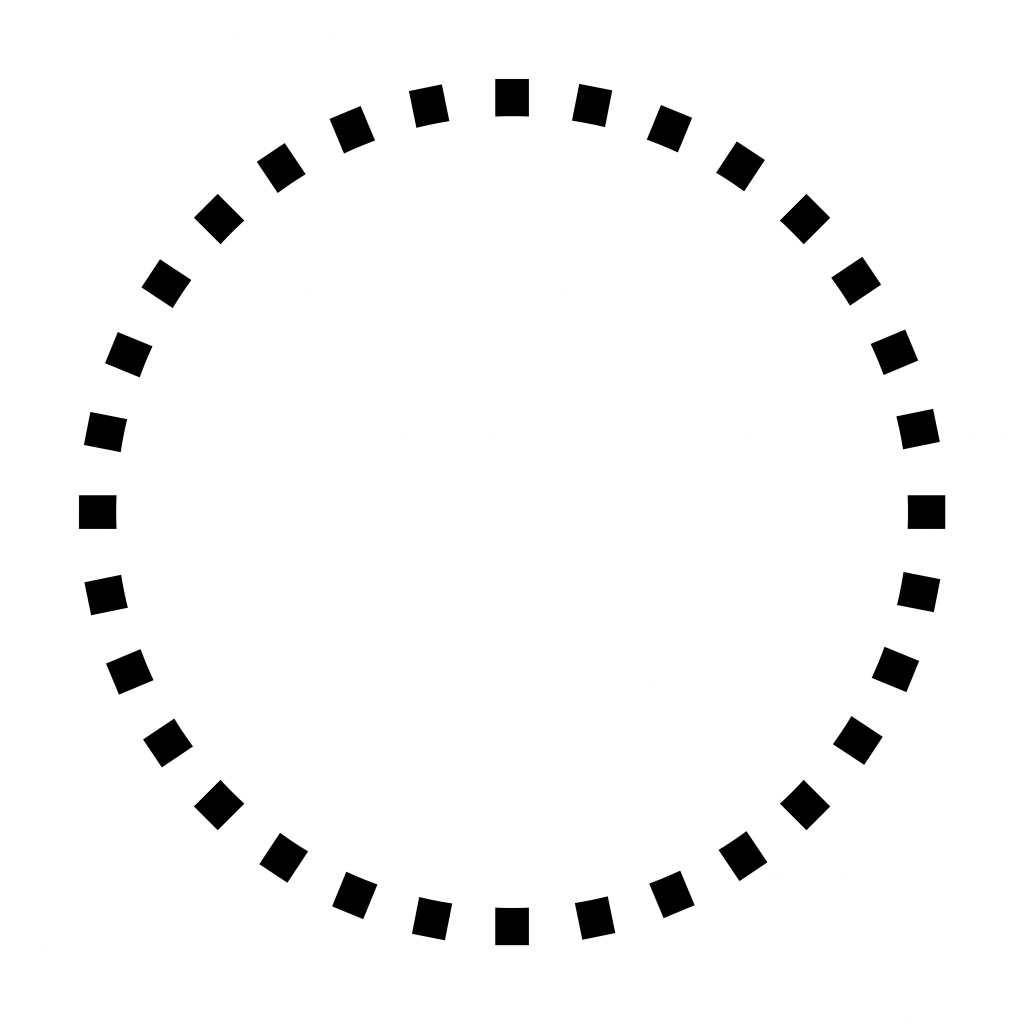 black dotted graphic circle